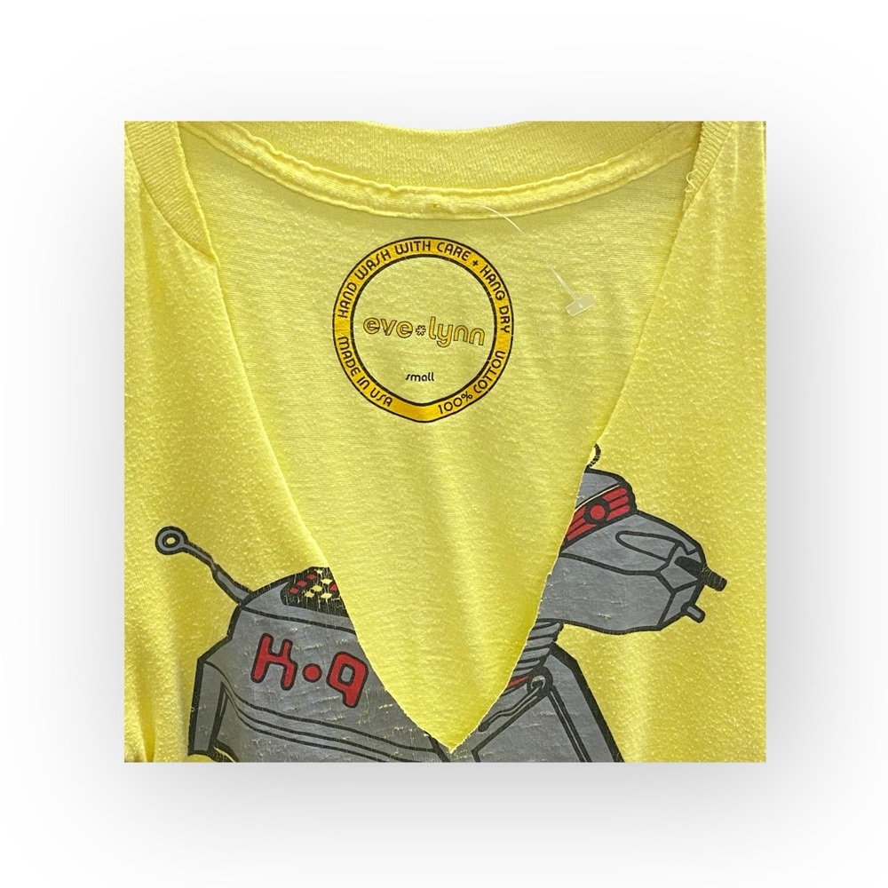 Vintage Upcycled: eve✶lynn ✶ Lori Robot 1982 Tee ✶ Sequin Embellish Whip Stitch - Picture 5 of 16